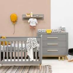 Bopita Fenna Cot 60 X 120 Grey/ Natural Baby Furniture 11 Bopita Fenna Cot 60 X 120 Grey/ Natural Baby Furniture