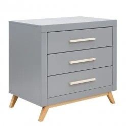Bopita Baby Furniture Fenna 3 Drawer Dresser Grey/ Natural