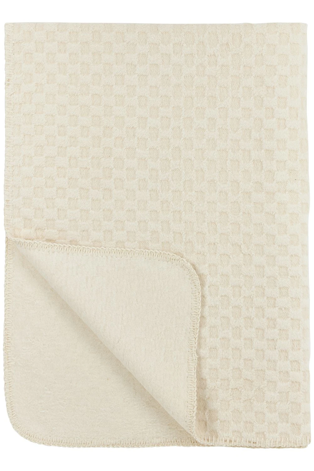 Meyco Blanket Grid Gots Cotton Natural Linen 3 Meyco Blanket Grid Gots Cotton Natural Linen