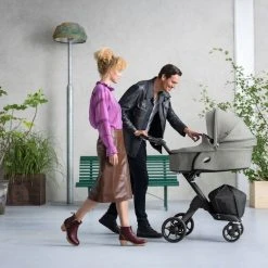 Stokke Xplory 2018 V6 Stroller Silver Chassis From