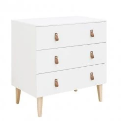 Bopita Indy 3 Drawer Dresser White/ Natural Baby Furniture