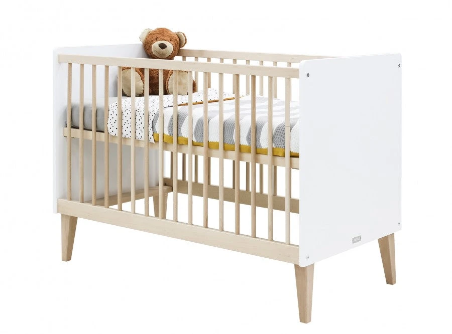 Bopita Indy Cot 120x 60 White/ Natural Baby Furniture 4 Bopita Indy Cot 120x 60 White/ Natural Baby Furniture