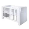 Kidsmill Baby Furniture Somero White Glossy Cot Bed 140 X 70