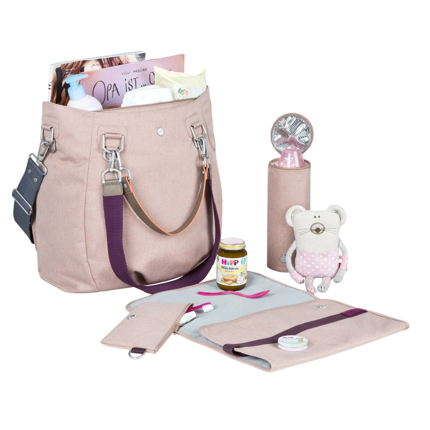 Lässig Lassig Baby Bag Mix 'n Match Rose 5 Lässig Lassig Baby Bag Mix 'n Match Rose