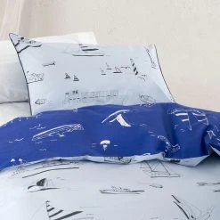Linenhouse Linen Duvet Cover Set Ships Ahoy