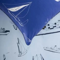 Linenhouse Linen Duvet Cover Set Ships Ahoy