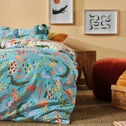 Linenhouse Duvet Cover Set Tales And Scales Linen