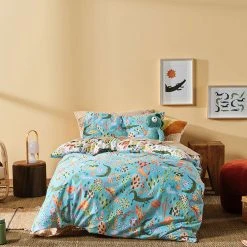 Linenhouse Duvet Cover Set Tales And Scales Linen