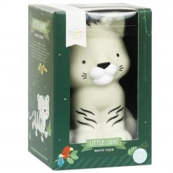 A Little Lovely Company Little Light White Tiger Décor
