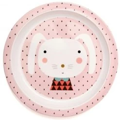 Petit Monkey Melamine Plate Border Drops Feeding