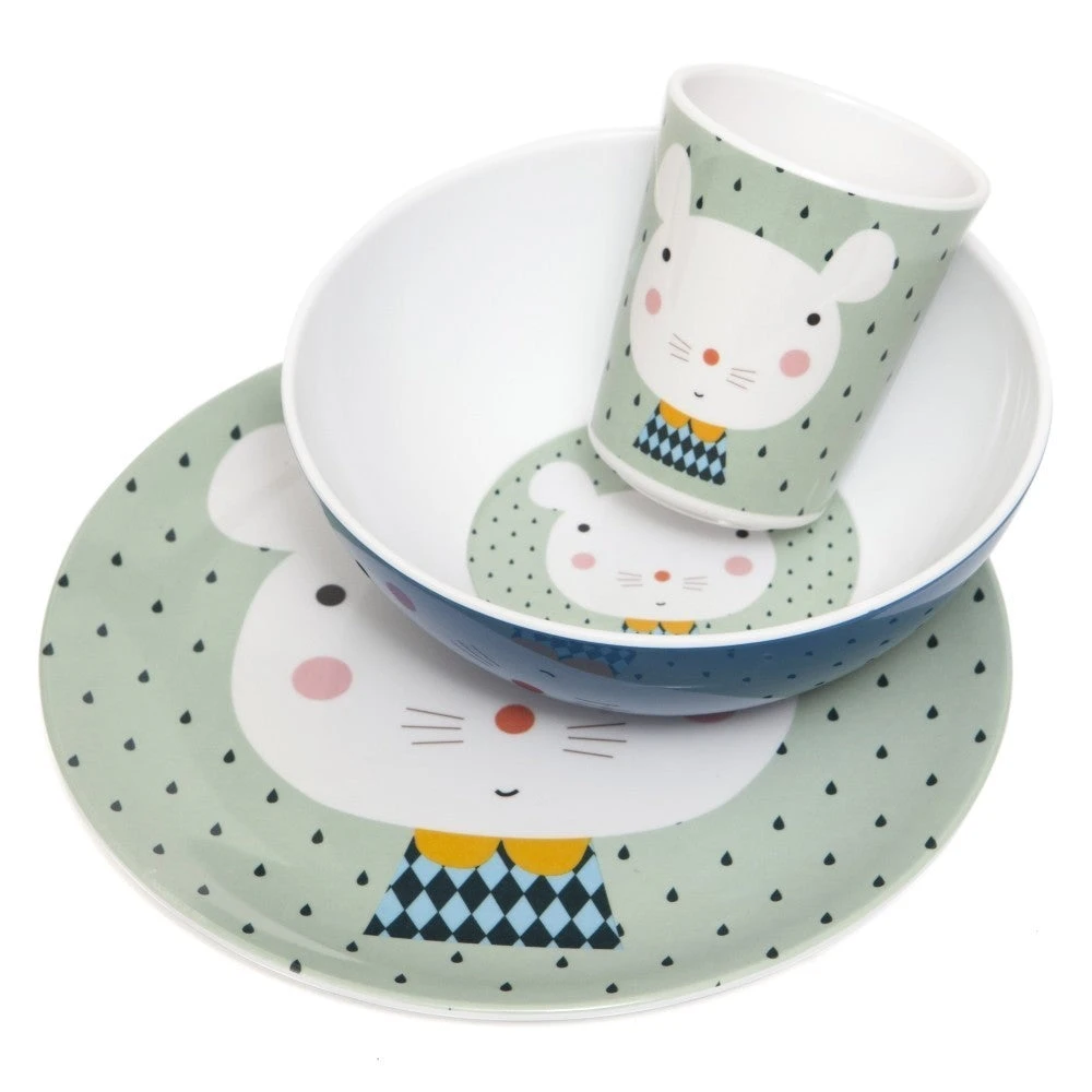 Petit Monkey Melamine Plate Drops 6 Petit Monkey Melamine Plate Drops