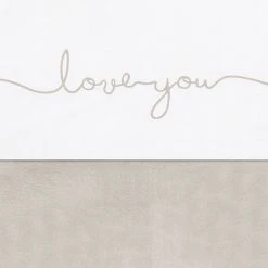 Jollein Flat Sheet 'Love You