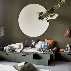 De Eekhoorn Stage Bed + Drawers 80x 200cm Pine Soap