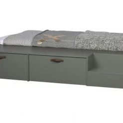 De Eekhoorn Stage Bed + Drawers 80x 200cm Pine Soap