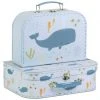 A Little Lovely Company Kiddies Bags Suitcase Set
