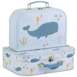 A Little Lovely Company Kiddies Bags Suitcase Set