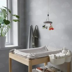 Ikea Bath & Changing Skotsam Cover Grey 83x55cm