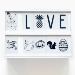 A Little Lovely Company Light Box Letter Pack & Symbols Décor