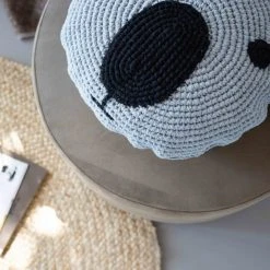 Kids Depot Linen Cushion Crochet Animal Coco 50cm