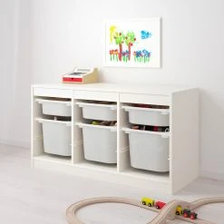 Ikea Baby Furniture Trofast Combination White 6 Boxes