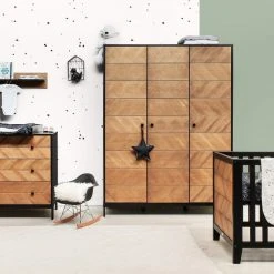 Bopita Vintage Honey Cot 120x 60cm Baby Furniture